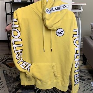 yellow Hollister hoodie